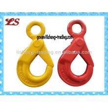 High Quality forged U.S.type eye self-locking hook.